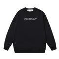 Buzo s/capucha Off White Negro