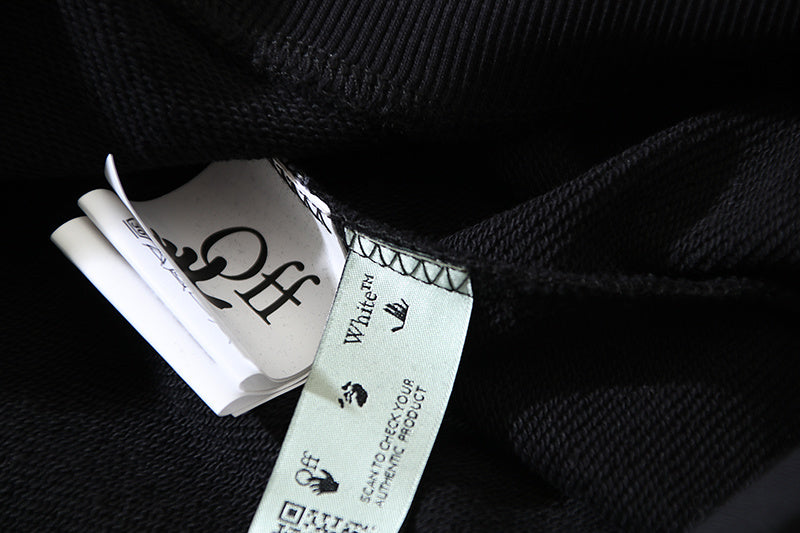 Buzo s/capucha Off White Negro